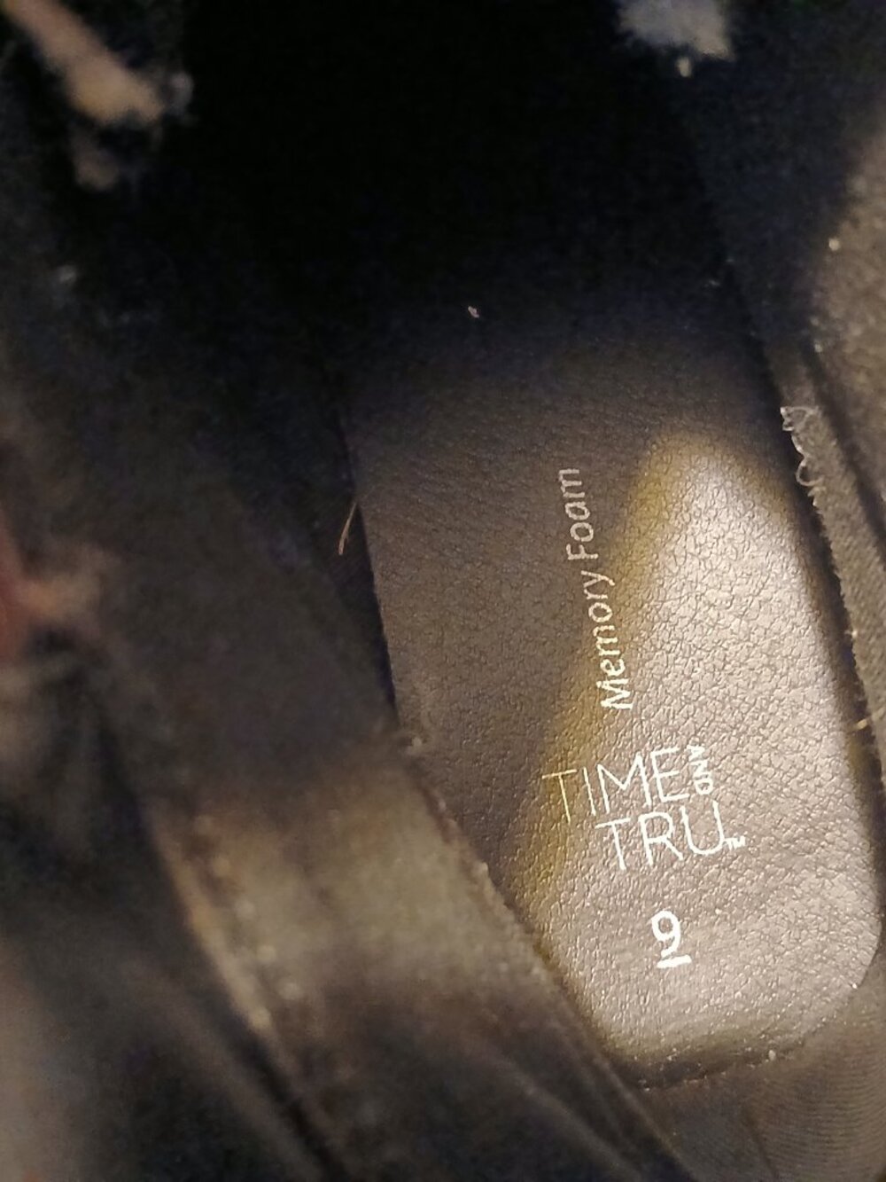 Time And Tru Combat-Style Boots 9 Cozy Cold Weather Hiking Casual Memory Foam - Picture 6 of 7